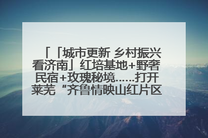 「城市更新 乡村振兴看济南」红培基地+野奢民宿+玫瑰秘境……打开莱芜“齐鲁情映山红片区”的破圈秘籍