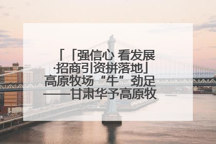 「强信心 看发展·招商引资拼落地」高原牧场“牛”劲足——甘肃华予高原牧场高标准奶牛肉牛养殖项目一线见闻