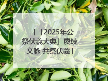 「2025年公祭伏羲大典」赓续文脉 共祭伏羲
