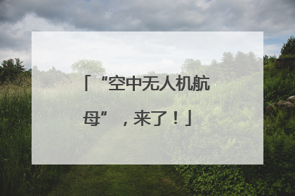 “空中无人机航母”，来了！