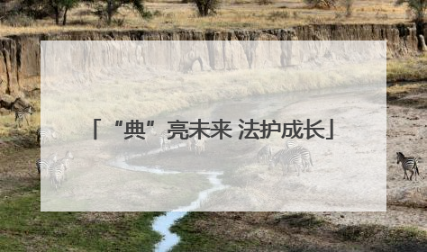 “典”亮未来 法护成长