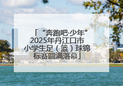 “奔跑吧·少年”2025年丹江口市小学生足（篮）球锦标赛圆满落幕