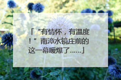“有情怀，有温度！”南漳水镜庄前的这一幕暖爆了……