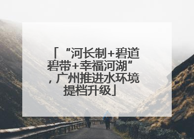 “河长制+碧道碧带+幸福河湖”，广州推进水环境提档升级
