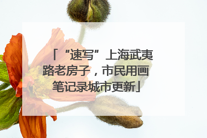 “速写”上海武夷路老房子，市民用画笔记录城市更新