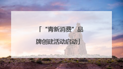 “青新消费”品牌创建活动启动