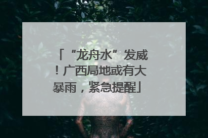 “龙舟水”发威！广西局地或有大暴雨，紧急提醒