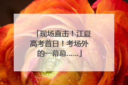 现场直击！江夏高考首日！考场外的一幕幕……