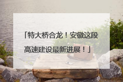 特大桥合龙！安徽这段高速建设最新进展！