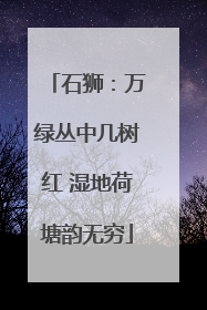 石狮：万绿丛中几树红 湿地荷塘韵无穷