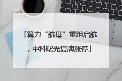 算力“航母”重组启航，中科曙光复牌涨停