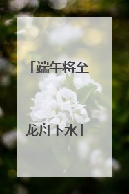 端午将至 龙舟下水