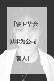 罗卫华会见华为公司客人