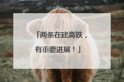 两条在建高铁，有重要进展！