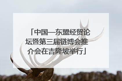 中国—东盟经贸论坛暨第三届链博会推介会在吉隆坡举行