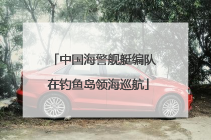 中国海警舰艇编队在钓鱼岛领海巡航