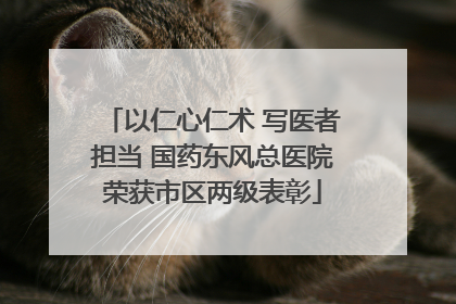 以仁心仁术 写医者担当 国药东风总医院荣获市区两级表彰