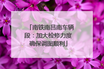 南铁南昌南车辆段：加大检修力度确保调图顺利