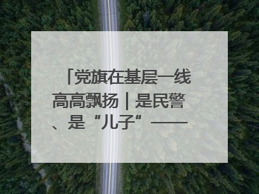 党旗在基层一线高高飘扬｜是民警、是“儿子”——申飞飞在太行山中的一线坚守