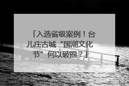 入选省级案例！台儿庄古城“国潮文化节”何以破圈？