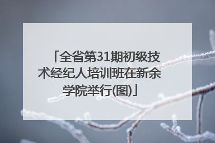 全省第31期初级技术经纪人培训班在新余学院举行(图)