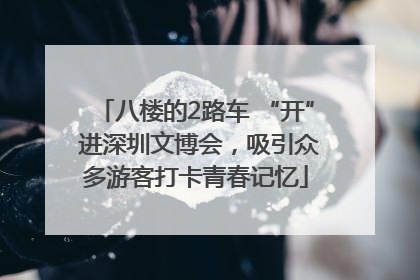 八楼的2路车 “开” 进深圳文博会，吸引众多游客打卡青春记忆