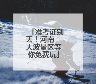 准考证别丢！河南一大波景区等你免费玩