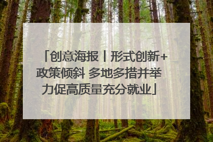 创意海报丨形式创新+政策倾斜 多地多措并举力促高质量充分就业