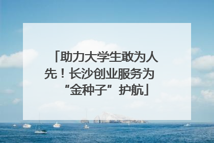 助力大学生敢为人先！长沙创业服务为“金种子”护航