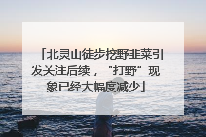 北灵山徒步挖野韭菜引发关注后续，“打野”现象已经大幅度减少