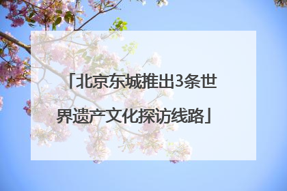 北京东城推出3条世界遗产文化探访线路