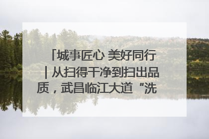 城事匠心 美好同行｜从扫得干净到扫出品质，武昌临江大道“洗”出洁净样板路