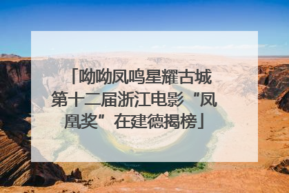 呦呦凤鸣星耀古城 第十二届浙江电影“凤凰奖”在建德揭榜