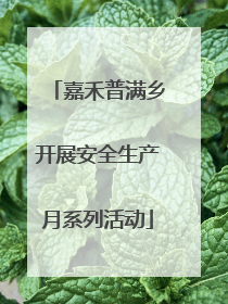 嘉禾普满乡开展安全生产月系列活动