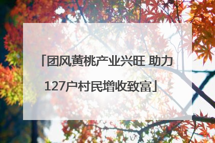 团风黄桃产业兴旺 助力127户村民增收致富
