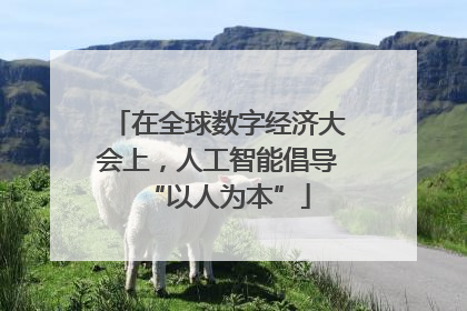 在全球数字经济大会上，人工智能倡导“以人为本”