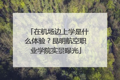 在机场边上学是什么体验？昆明航空职业学院实景曝光