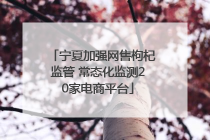 宁夏加强网售枸杞监管 常态化监测20家电商平台