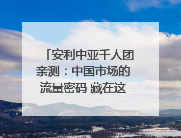 安利中亚千人团亲测：中国市场的流量密码 藏在这些细节里