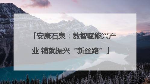 安康石泉：数智赋能兴产业 铺就振兴“新丝路”
