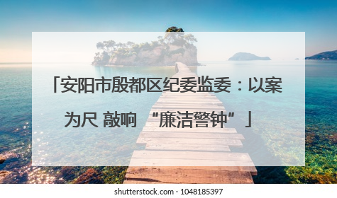 安阳市殷都区纪委监委：以案为尺 敲响 “廉洁警钟”