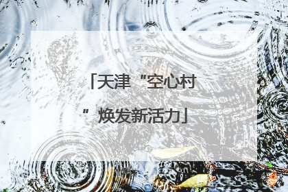 天津“空心村”焕发新活力