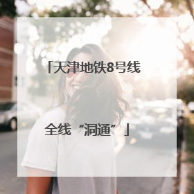 天津地铁8号线全线“洞通”