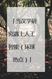 当汉学研究遇上人工智能（环球热点）