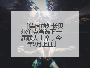 德国前外长贝尔伯克当选下一届联大主席，今年9月上任