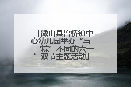 微山县鲁桥镇中心幼儿园举办“与‘粽’不同的六一”双节主题活动