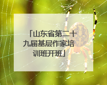 山东省第二十九届基层作家培训班开班