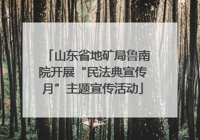 山东省地矿局鲁南院开展“民法典宣传月”主题宣传活动