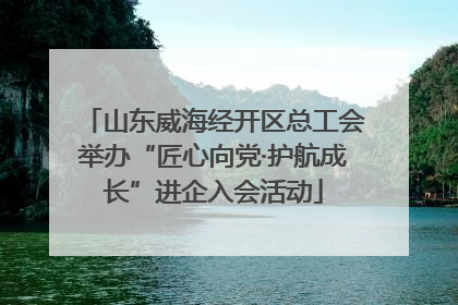 山东威海经开区总工会举办“匠心向党·护航成长”进企入会活动