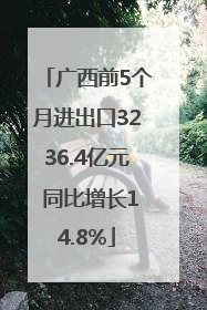 广西前5个月进出口3236.4亿元 同比增长14.8%
